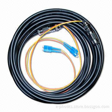Fiber Optical Water-resistant Patch Cord, Used in Outdoor Connection of Optical Transmitter